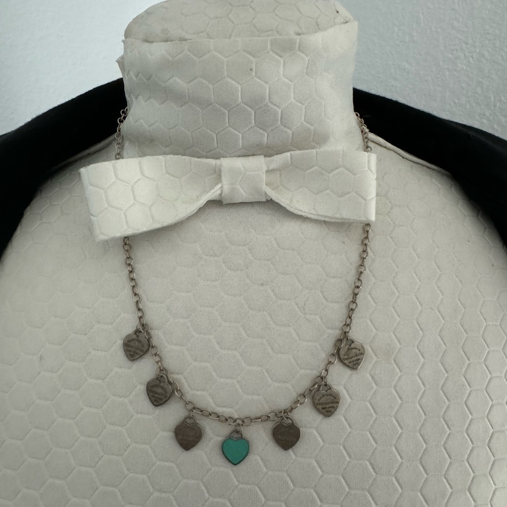 Tiffany’s Multi Heart Silver Necklace